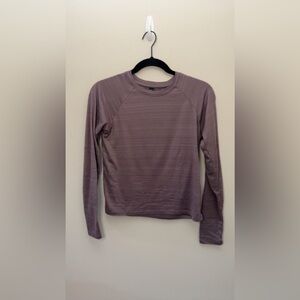 Purple Athletic Long Sleeve Tee